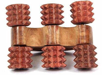 M.A Wooden Leg 6 Tyre Massager | Body massager Pain Relief Massager Tool for Blood Circulation in Human Body | Body Relaxation Massager | Acupressure Massager for Body M.A Wooden Leg 6 Tyre Massager | Body massager Pain Relief Massager Tool for Blood Circulation in Human Body | Body Relaxation Massager | Acupressure Massager for Body