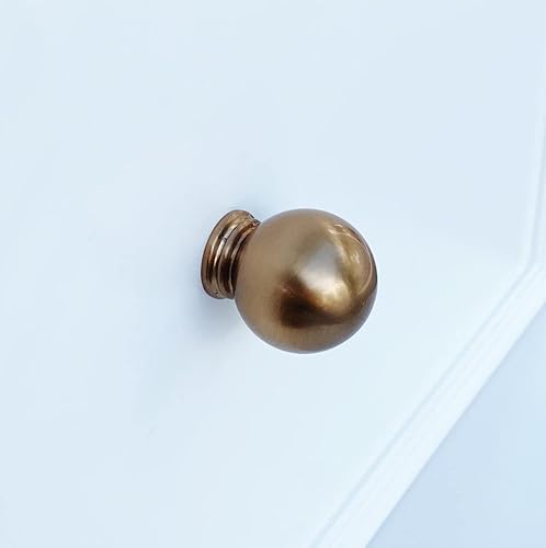 Miniatura 4 de Pomo de bola redonda Kira mediano para gabinete en bronce champán, herrajes para gabinetes y muebles