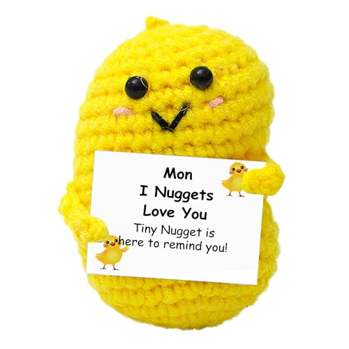 Inspirational Positive Crochet Animals Funny Birthday Gifts for Mom I Love You Handmade Crochet Cute...