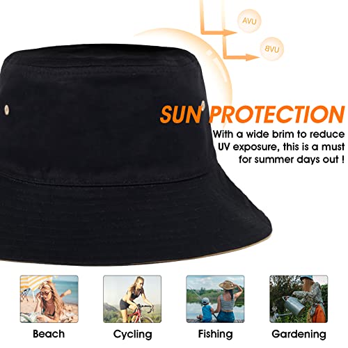 Hh Hofnen Bucket Hats For Women Mens Summer Beach Sun Hat With Strings Fisherman Hats Packable Beach Hat For Travel #TOP3