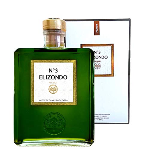 Huile d'olive extra vierge Elizondo Nº3 avec étui, le cadeau idéal pour amateurs de cuisine