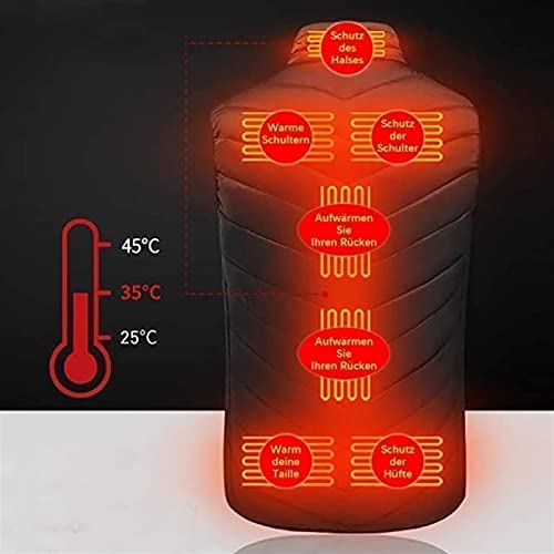 Electric Heated Vest,Man and Woman Thermal Vest with 3 Adjustable Temperature with USB Charging Inse