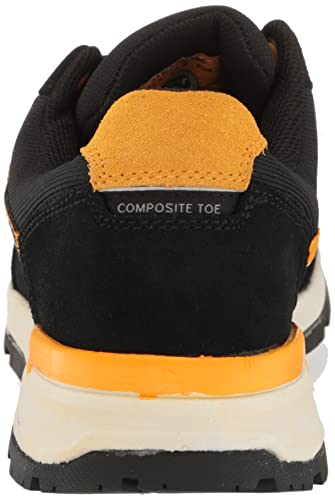 Cat Footwear Men's Venward Composite Toe Industrial Shoe, Black/Cat Yellow, 8 #TOP2