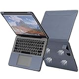 La funda MacBook pro permite el acceso a todos los puertos y está hecha de cuero PU premium y microfibra suave para una buena ventilación y para proteger la computadora portátil del sobrecalentamiento. La protección completamente envolvente y la cubierta de durabilidad superior tienen características que absorben los golpes, protege su computadora portátil de raspaduras y rasguños