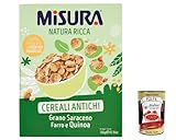 Misura Cereali Natura Ricca, Cornflakes avec céréales anciennes, sarrasin, épeautre et quinoa 350 g + Italian Gourmet polpa 400 g