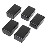 Keine Schrauben enthalten 5Pcs Kunststoff Wasserdichte Projektbox DIY Elektronische Instrumentengehäuse Gehäuse Anschluss Schwarz 60x36x25mm