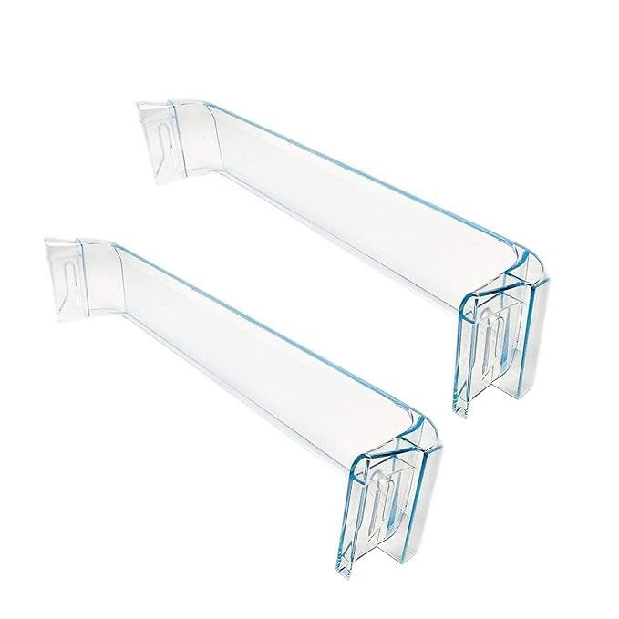Image of Fridge Bottle Rack | Fits LG 165L-190L Single Door Refrigerator | Compatible Only with Code MAN370879 | Clear Plastic Replacement Shelf | 1 Pack (Pack of 2)