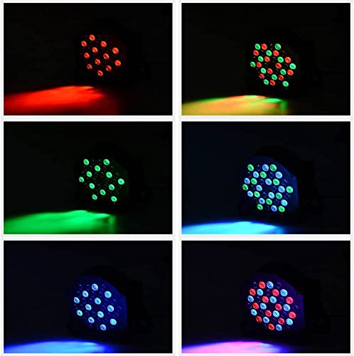 Lunsy Dj Lights, 36 Led Par Lights Stage Lights With Sound Activated Remote Control & Dmx Control, Stage Lighting Uplights For Wedding Club Music Show Christmas Holiday Party Lighting - 8 Pack #TOP3