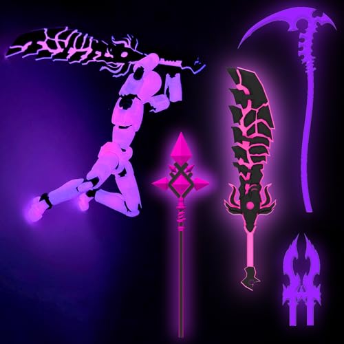 Glowing Titan 13 Action Figure Set Already Assembled, T13 3D Printed Action Figures with Weapons Accessories T 13 Lucky Robo Dummy Nova 13 Action...