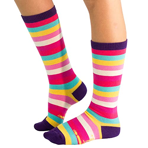 Kit Meias Infantil 4 Pares Cano Alto 3/4 Jokenpô Azul Cor:Azul;Tamanho:P