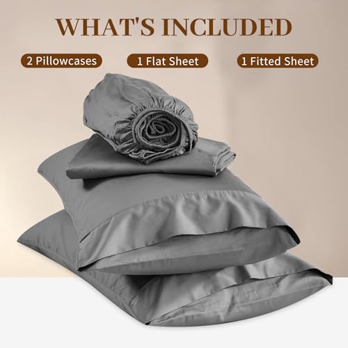 Image of Bedlifes 1000TC Egyptian Cotton King Sheets, 4Pcs, 16 inch Deep Pocket | Cooling & Breathable, Ultra Soft, Hotel Comfort, Sateen Weave, OEKO-TEX Certified, Easy-Care Machine Washable