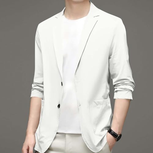 Lightweight Suit Jacket Men - Men's Blazer Two Button Sports Coats Casual Big and Tall Office Wear with Pockets4