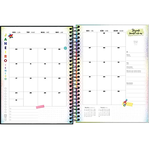 Planner Espiral 17,7 x 24 cm Now United 2022 - Estampa Capa uniters come togethere - Tilibra