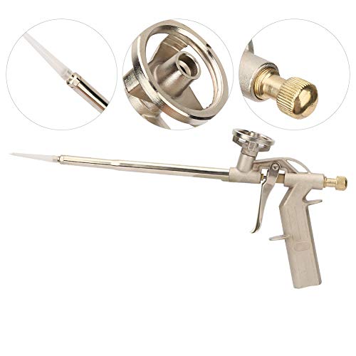 Set di pistole per schiuma spray Pistola erogatrice di schiuma 2 pezzi Pistole a spruzzo ad espansione di schiuma in lega di alluminio per riempimento di calafataggio