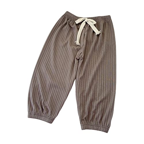 Toddler Boys Corduroy Pants Cargo Sweatpants Solid Elastic Waist Casual Loose Relaxed Fit Baggy Long Trousers