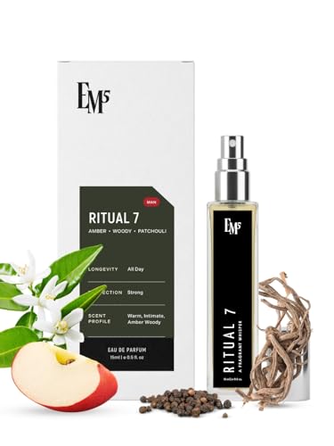 Image of EM5 Ritual 7 EDP Perfume for Men | Amber Woody Patchouli Fragrance | Strong and Long-Lasting Eau De Parfum Spray | Luxury Gift for Him 15ml