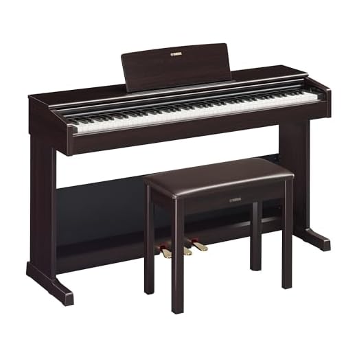 Yamaha, YDP105 Arius Series Console Digital Piano com Banco, Jacarandá Escuro