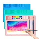 Large Silicone Mats for Crafts - Silicone Painting Mat - Silicone Art Mat with Cup - Silicone Craft