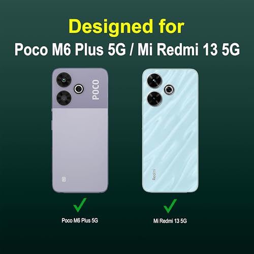 Image of Zapcase Back Case Cover for Poco M6 Plus 5G | Compatible for Poco M6 Plus 5G Back Cover | Liquid Silicon Magic Case with Camera Protection | Dark Green