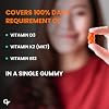 Carbamide Forte Vitamin D3 + Vitamin K2 MK7 + Vitamin B12 Gummies - Mango Flavour