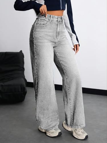 Image of Nifty Women's Denim Stretchable High Waist Baggy Jeans for Women