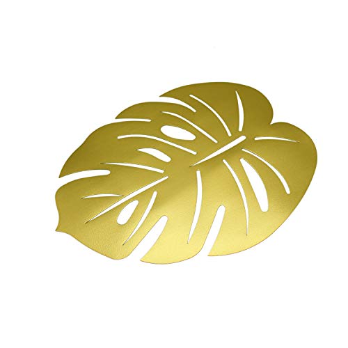 Banana Leaf Placemats | Palm Leaves Decor | Set Of 6 Vinyl Palm Leaf Placemats For Indoor And Outdoor Use | Easy To Clean #TOP4