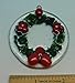 Christmas Holly Wreath Handmade Fused Glass Christmas Ornament