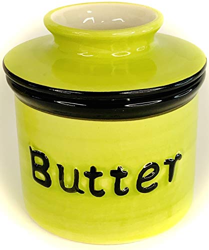 Boncera, Stoneware Butter Hold Crock, Handmade Porcelain Butter Keeping In Water - French Butter Dish Holder #TOP20