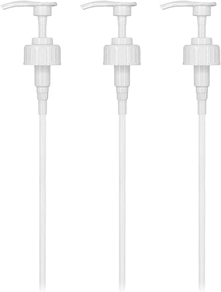 5L Pump Dispenser for 5 Litre Container, 38mm Pelican Pump Dispenser with Tube, 4ml Dose Ideal for oils, alcohol, perfumes, fragrances, Shampoo