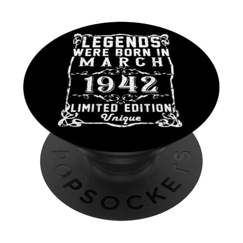 Cumpleaños Marzo 1942 Edición Limitada Regalo March 1942 PopSockets PopGrip Intercambiable