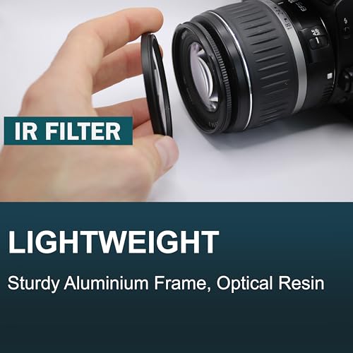 Filtre Infrarouge IR R72 52 mm pour éliminer les photos de paysage ternes