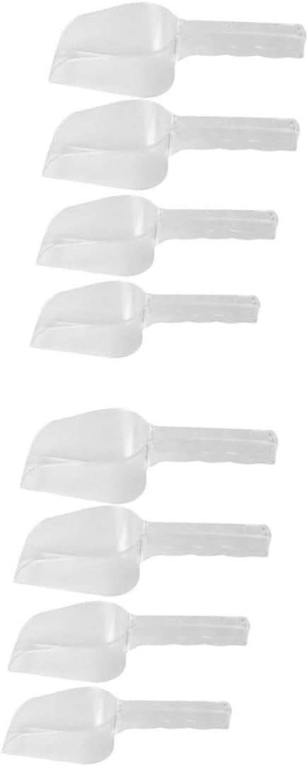 2sets Multipurpose Food Shovel Ice Scoop Flour Shovel Bean Scoop for Kitchen Use Extra Easy to Clean Versatile Kitchen Tool 4pcs*2