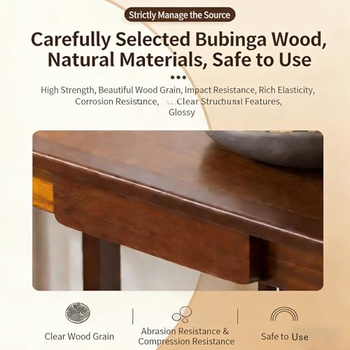 Mesa decorativa de madera maciza para pasillo y entrada de estilo clásico 6