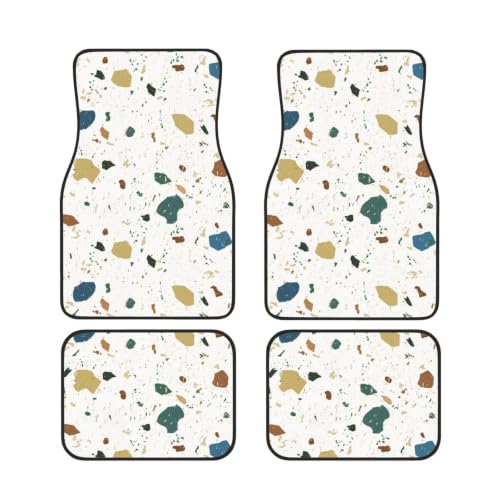 Alfombrillas para coche antideslizantes de neopreno lavable con estampado de mármol