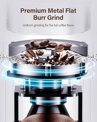 SHARDOR Burr Coffee Bean Grinder, 32 Settings, 40-Second Timer, Black - 1