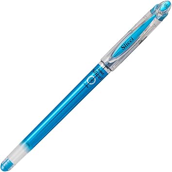 Pentel Arts Slicci METALLIC (0.8mm) Needle Tip Med Gel Pen Assorted Metallic Ink, 8 Pack