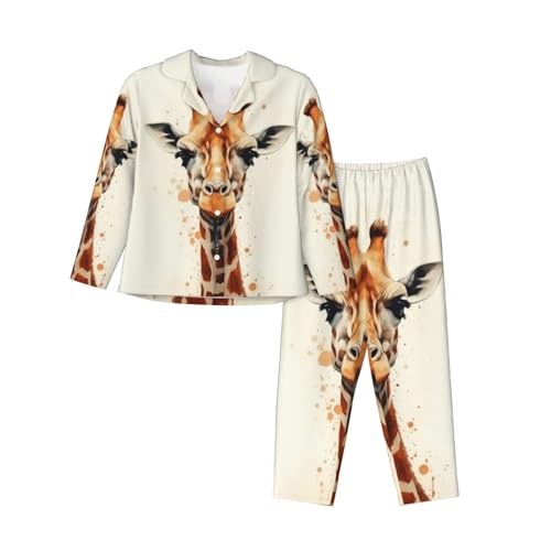 Pyjama femme anti-irritation en tissu doux | Vêtement de nuit manches longues