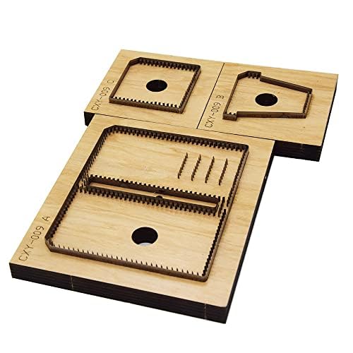 Okjew Leather Die Cutter DIY Credit Card Holder Wallet Woman Man Coin Purse Bag Alloy Steel Punch Cutting Die Wood Die for Leather Craft (Without