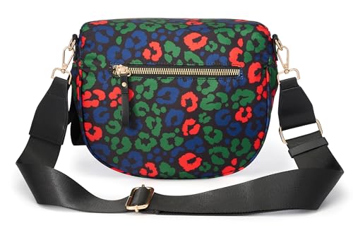 Image of FEIBOON Spacious Nylon Crossbody Bag Bum Bag Handbags Wallets Purses Trendy Shoulder Bag for Women