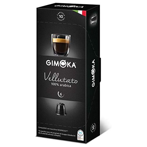 100 Nespresso Compatible Coffee Capsules - Gimoka Coffee (5. VELLUTATO) Cover