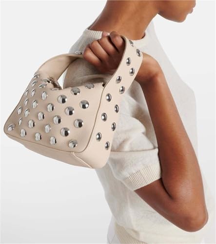 archive studs one shoulder bag y2k 00s studded leather one