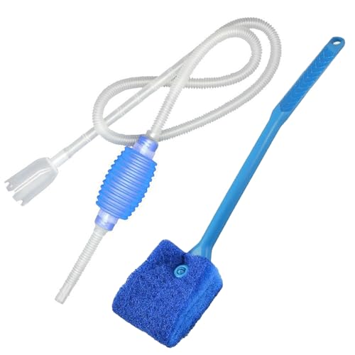 LIAMGUS 2 pcs fish tank cleaner fish tank gravel cleaner Aquarium Fish Tank Siphon and Gravel Cleaner Cleaner Siphon Pump Kit for Fish Tank Water Change