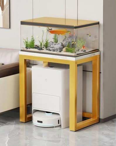 DUANLVLF スタンド アクアリウム 耐腐食性、防錆性があり、お手入れも簡単です、爬虫類 ラック 多目的水槽台や収納ラックとしてお使いいただけます、広々としたカウンタートップは安定性を提供し、設置も簡単です スタンド 水槽棚 高さ調節可能 寝室、バルコ