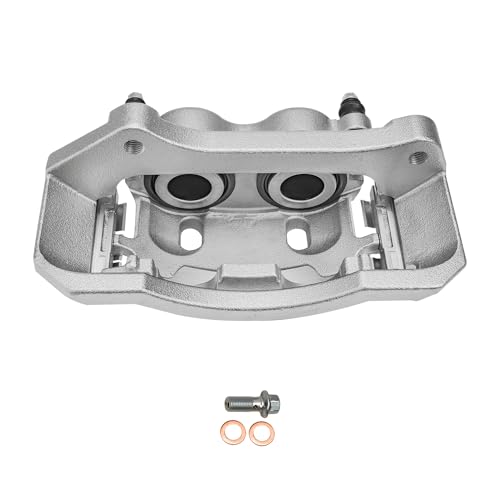 Image of Detroit Axle - Front Right Brake Caliper for 2003-2008 Dodge Ram 2500 3500 2005-2008 Ram 4000 Passenger Side Disc Brake Caliper w /Bracket 2006 2007 Replacement