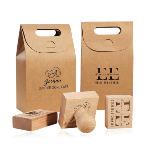 Sello de goma con logotipo personalizado, sello grande de 1.2 a 8 pulgadas, sellos personalizados de madera para manualidades, carga tu logotipo, sello de oficina de negocios de varios tamaños