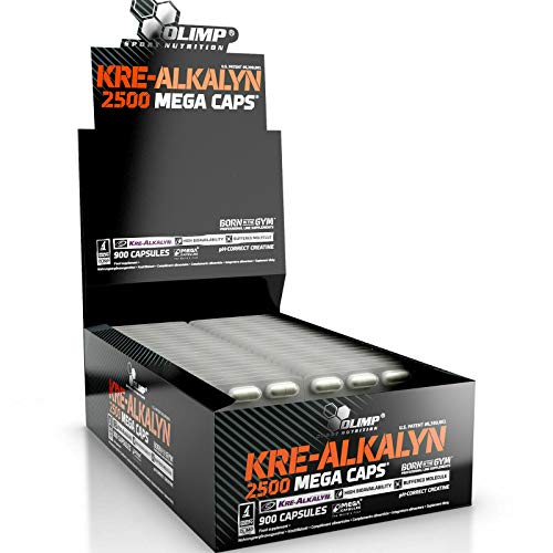 KRE-ALKALYN 2500 | PREMIUM gepuffertes Kreatin-alkalisches Monohydrat - anabole Pillen für das Muskelmassenwachstum | Blasen - keine Box (180 Kapseln)