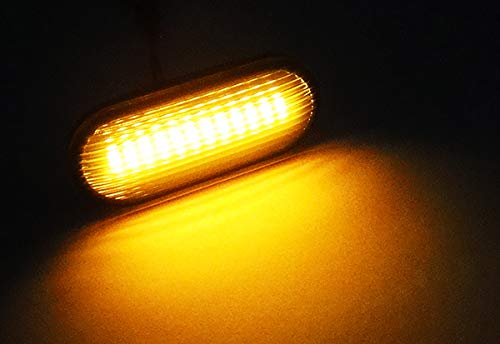 RZG 2x Seitenblinker schwarz LED Blinker für Amarok Bora Caddy Golf III IV Polo Transporter T5 Multivan Up