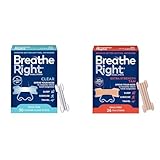 Breathe Right Original Nasal Strips Clear Sm/Med & Nasal Strips Extra Strength Tan Nasal Strips