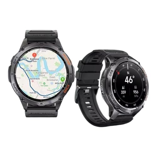 Verticore Reloj Inteligente Hombre Militar con GPS, Linterna, Impermeable 50m, 530mAh de Batería Pantalla 1,43'' AMOLED de 460x460, SmartWatch Deportivo Monitor de Salud Verticore Reloj Inteligente Hombre Militar con GPS, Linterna, Impermeable 50m, 530mAh de Batería Pantalla 1,43'' AMOLED de 460x460, SmartWatch Deportivo Monitor de Salud
