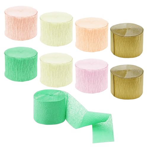 TYFGRT Guirnalda En Espiral De Papel Crepé, Decoración De Fiesta, Diseño De Escena De Fiesta, Colgantes Decorativos, Decoración Creativa para Fiesta, 8 Uds.
